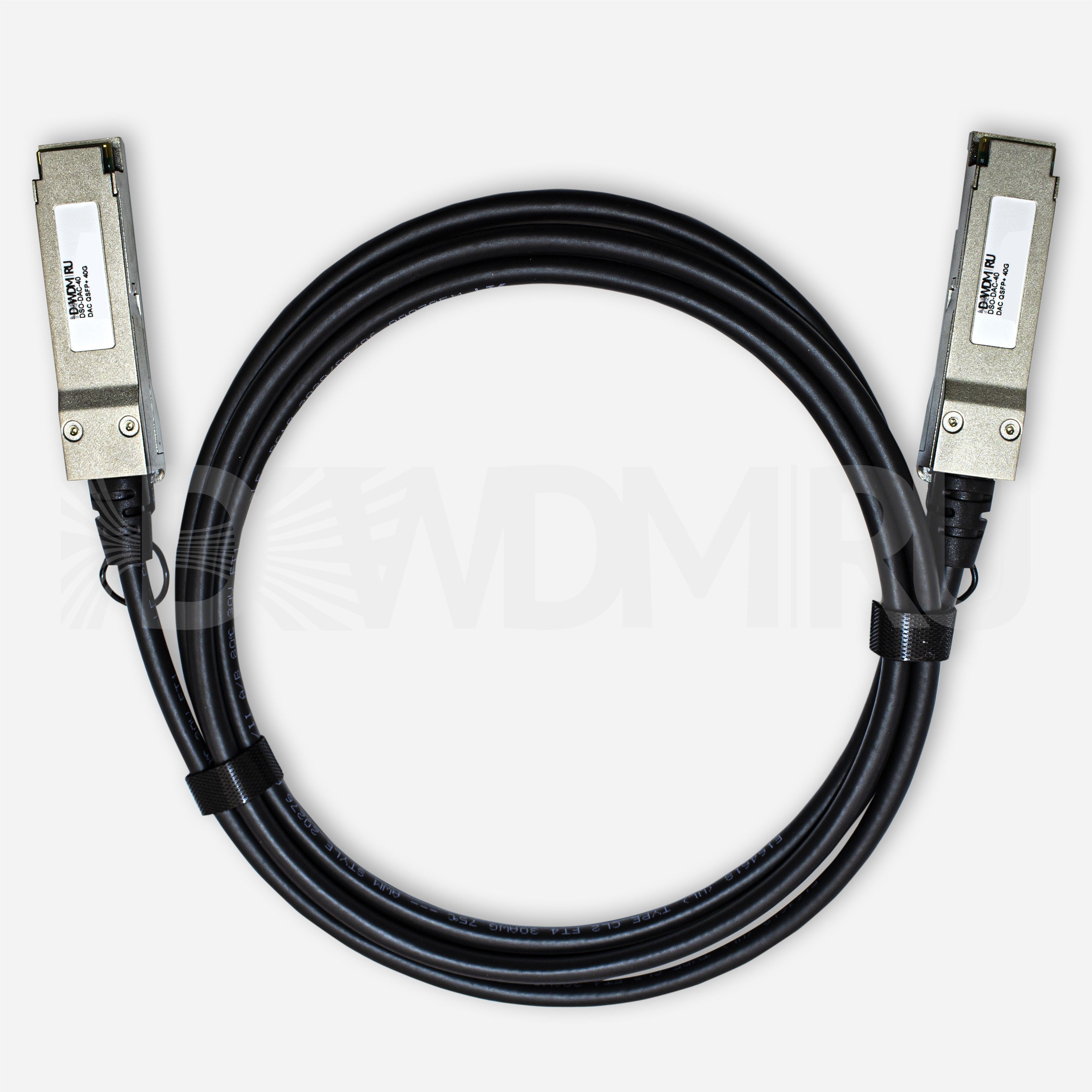 Dell совместимый кабель Direct Attached (DAC), QSFP+, 30AWG, 40 Гб/с, 1 м